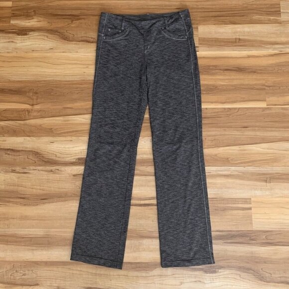 Kuhl Pants Womens 12 Pull On Stretch Straight Leg Gray Black Pockets - Picture 1 of 13